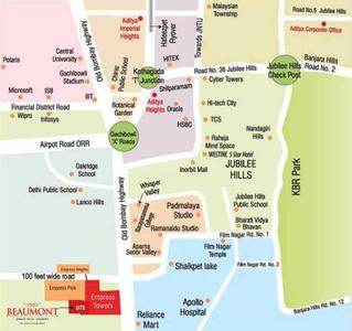 Project Image of 1950 Sq.ft 3 BHK Apartment / Flat for sale in Shaikpet for Rs. 18500001