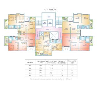 Project Image of 603.64 - 717.41 Sq.ft 2 BHK Apartment for buy in Vishwakarma Vedant B