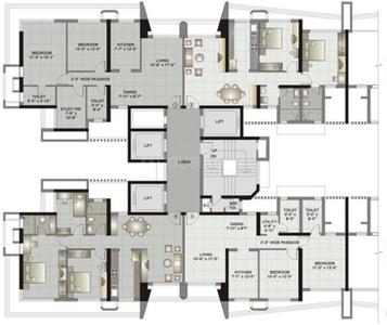 Project Image of 1220.0 - 1368.0 Sq.ft 2.5 BHK Apartment for buy in Kalpataru Gardens II