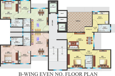Project Image of 353.0 - 618.0 Sq.ft 1 BHK Apartment for buy in Sarah Sai Suman