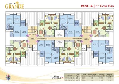 Project Image of 596.0 - 823.22 Sq.ft 2 BHK Apartment for buy in Atria Grande Project A