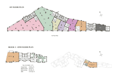 Project Image of 554.0 - 856.0 Sq.ft 2 BHK Apartment for buy in Tirath Sunshine
