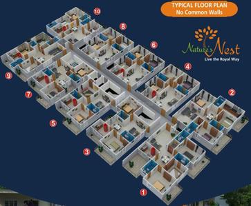 Project Image of 1230.0 - 1845.0 Sq.ft 2 BHK Apartment for buy in Ashirwad Natures Nest