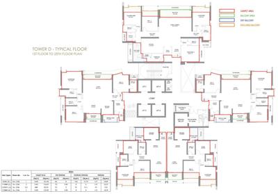 Project Image of 398.0 - 1952.0 Sq.ft 1 BHK Apartment for buy in Radius Imperial Heights Wing C And D