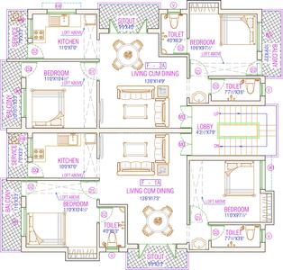 Project Image of 437.0 - 1318.0 Sq.ft 1 BHK Apartment for buy in SR Gokulam Enclave