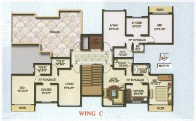 Project Image of 615.0 - 886.0 Sq.ft 1 BHK Apartment for buy in Sagar Sky Height