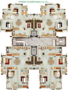 Project Image of 1178.0 - 2562.0 Sq.ft 2 BHK Apartment for buy in Sivaji Pearl