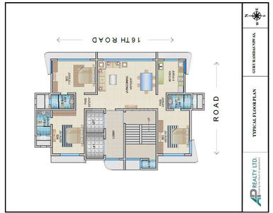 Project Image of 1004.0 - 1160.0 Sq.ft 3 BHK Apartment for buy in AP Guru Ramdas