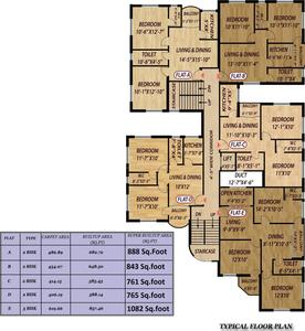 Project Image of 761.0 - 1082.0 Sq.ft 2 BHK Apartment for buy in Mondal Porichoy Apartment