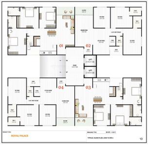 Project Image of 0.0 - 1045.28 Sq.ft 3 BHK Apartment for buy in Kishan Royal Palace