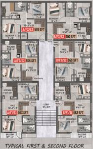 Project Image of 528.0 - 761.0 Sq.ft 2 BHK Apartment for buy in Crest Sanzia