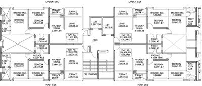 Project Image of 585.0 - 602.0 Sq.ft 2 BHK Apartment for buy in Kumar Pebble Park Anand 3 A1 Core3