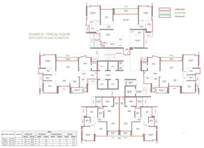 Project Image of 398.0 - 1952.0 Sq.ft 1 BHK Apartment for buy in Radius Imperial Heights Wing C And D