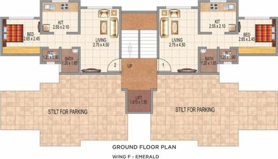 Project Image of 484.0 - 854.0 Sq.ft 1 BHK Apartment for buy in GBK Vishwajeet Edge