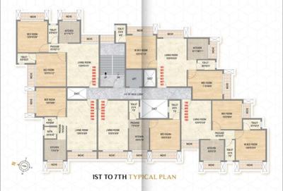Project Image of 376.2 - 497.62 Sq.ft 1 BHK Apartment for buy in Sai Arjun
