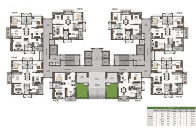 Project Image of 1243.0 - 2257.0 Sq.ft 2 BHK Apartment for buy in Aparna Zenon