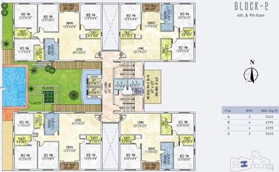 Project Image of 2045.0 - 3130.0 Sq.ft 3 BHK Apartment for buy in Jain Dream One Block 1 & 2