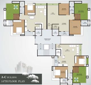 Project Image of 782.11 - 1100.0 Sq.ft 2 BHK Apartment for buy in Palladium Sky