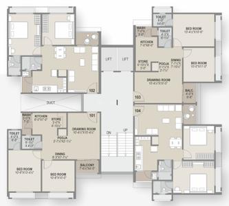 Project Image of 393.85 - 627.97 Sq.ft 1 BHK Apartment for buy in BT Vrundavan Residency
