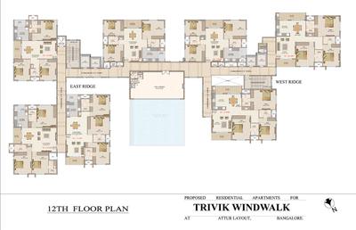 Project Image of 1440.0 - 2038.0 Sq.ft 3 BHK Apartment for buy in Aruna Trivik Windwalk