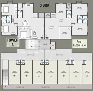 Project Image of 0.0 - 730.0 Sq.ft 2 BHK Apartment for buy in Satyam Shree Kunj Residency