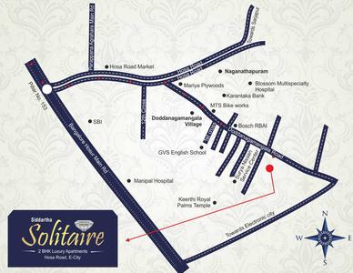 Project Image of 0.0 - 930.0 Sq.ft 2 BHK Apartment for buy in Siddartha Solitaire Phase 1