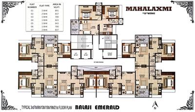 Project Image of 0.0 - 2691.0 Sq.ft 4 BHK Apartment for buy in Balaji Emerald