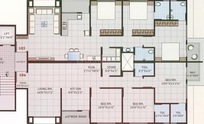 Project Image of 1675.0 - 1765.0 Sq.ft 3 BHK Apartment for buy in Yashasvi Shivalik Status