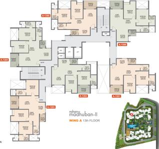 Project Image of 774.0 - 960.0 Sq.ft 2 BHK Apartment for buy in Rohan Madhuban II Wings A B C