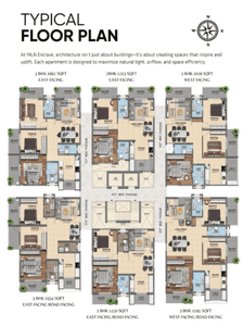 Project Image of 748.93 - 1089.75 Sq.ft 2 BHK Apartment for buy in MLN Enclave