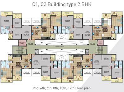 Project Image of 351.0 - 495.0 Sq.ft 1 BHK Apartment for buy in Namrata Ecocity 2