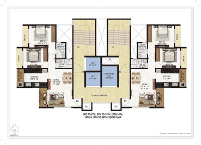 Project Image of 618.28 - 677.0 Sq.ft 2 BHK Apartment for buy in Kamdhenu Zenith