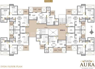 Project Image of 349.0 - 640.0 Sq.ft 1 BHK Apartment for buy in Sai Aura