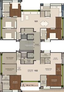 Project Image of 3050.0 - 3740.0 Sq.ft 4 BHK Apartment for buy in Shreepad Anantta