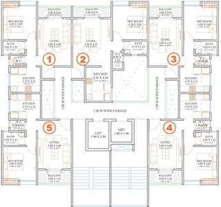 Project Image of 496.43 - 608.7 Sq.ft 1 BHK Apartment for buy in Roshan Milestone Wing E