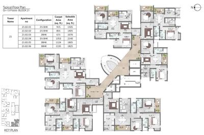 Project Image of 964.0 - 1313.0 Sq.ft 2.5 BHK Apartment for buy in Shriram Park 63 Phase 2B