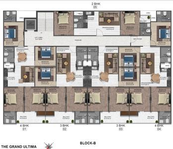 Project Image of 1100.0 - 1755.0 Sq.ft 2 BHK Apartment for buy in THV Grand Ultima