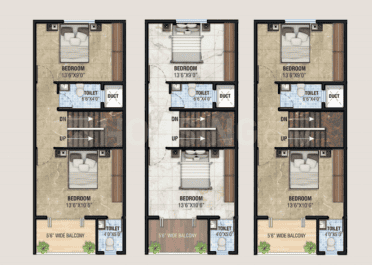 Project Image of 1280.0 - 1500.0 Sq.ft 2 BHK Villa for buy in Raka Abhinav Row Bungalows