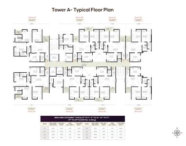 Project Image of 702.0 - 990.0 Sq.ft 2 BHK Apartment for buy in Topaz Towers