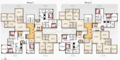 Project Image of 590.0 - 810.0 Sq.ft 2 BHK Apartment for buy in Krishna Vrindavan