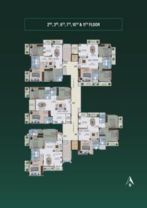 Project Image of 1596.0 - 1794.0 Sq.ft 3 BHK Apartment for buy in Mahaveer Amber Woods