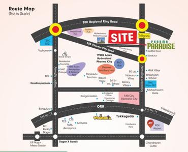 Sudeeksha Pharma Paradise Location Plan 1
