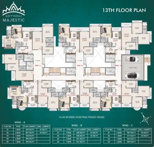 Project Image of 422.0 - 649.0 Sq.ft 1 BHK Apartment for buy in Adityaraj Majestic