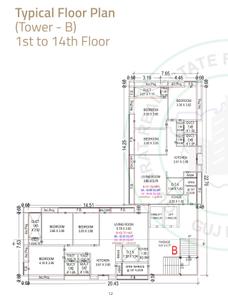 Project Image of 999.97 - 1391.24 Sq.ft 3 BHK Apartment for buy in Amardeep Elinor