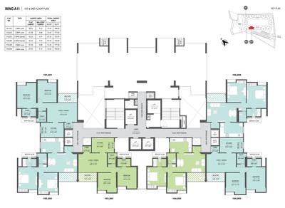 Project Image of 723.0 - 1021.0 Sq.ft 2 BHK Apartment for buy in Gini Vivante Phase 02