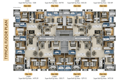 Project Image of 847.92 - 1479.29 Sq.ft 2 BHK Apartment for buy in Shiv Sky Crown