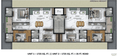Project Image of 1455.0 - 1725.0 Sq.ft 3 BHK Builder Floor for buy in Multibrain Ultima 107