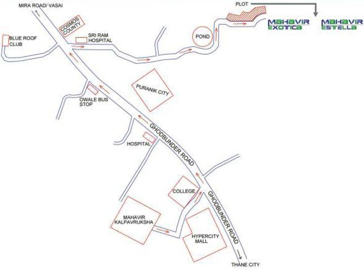 DSS Mahavir Estella Wing A And B Images for Location Plan of Damji Shamji Mahavir Estella Wing A And B 1