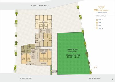 Project Image of 582.0 - 833.56 Sq.ft 2 BHK Apartment for buy in Aman Ms Landmark