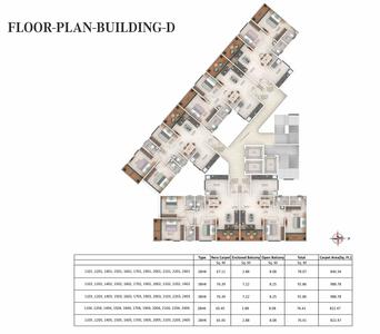 Project Image of 716.0 - 1165.0 Sq.ft 2 BHK Apartment for buy in Dolphin Casa Grande Building C Wing C1